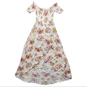 Forever 21 princess slit floral dress